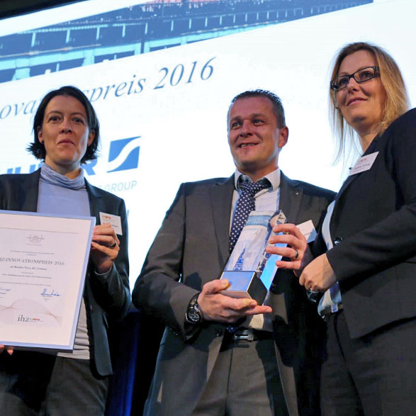 Siegerehrung für den IHZ-Innovationspreis, welcher uns anerkannt wurde